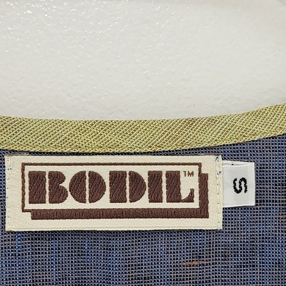 Bodil Women's 100% Linen Long Sleeves Button Front Blouse - S - Picture 4 of 7